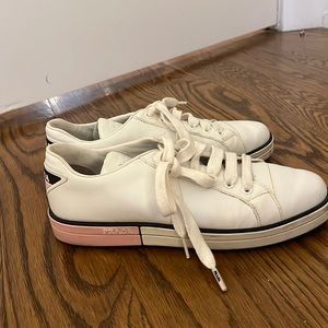 White prada sneakers